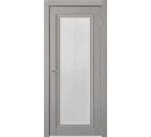 Дверь межкомнатная Деканто 2 ПО, цвет:  Barhat Grey (Полотно с черной вставкой)