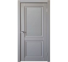 Дверь межкомнатная Деканто 1 ПГ, цвет:  Barhat Grey (Полотно с черной вставкой)