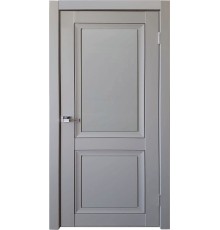Дверь межкомнатная Деканто 1 ПГ, цвет:  Barhat Grey (Полотно с черной вставкой)