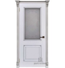Межкомнатная дверь Багет 32 ПО, цвет:  эмаль белая RAL 9003