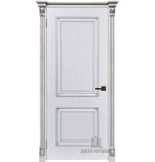 Межкомнатная дверь Багет 32 ПГ, цвет:  эмаль белая RAL 9003
