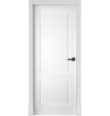 Межкомнатная дверь Богемия ПГ, цвет:  эмаль белая RAL 9003