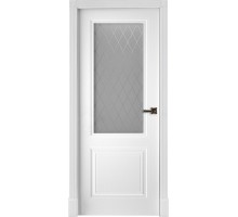 Межкомнатная дверь Богемия ПО, цвет:  эмаль белая RAL 9003