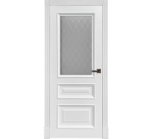 Межкомнатная дверь Кардинал 1/2 ПО, цвет:  эмаль белая RAL 9003