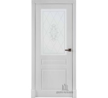 Межкомнатная дверь Турин ПО, цвет:  эмаль белая RAL 9003